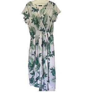 Scobe Green Leaf Faux Wrap Midi Dress 2XL – Chic Soul Boutique